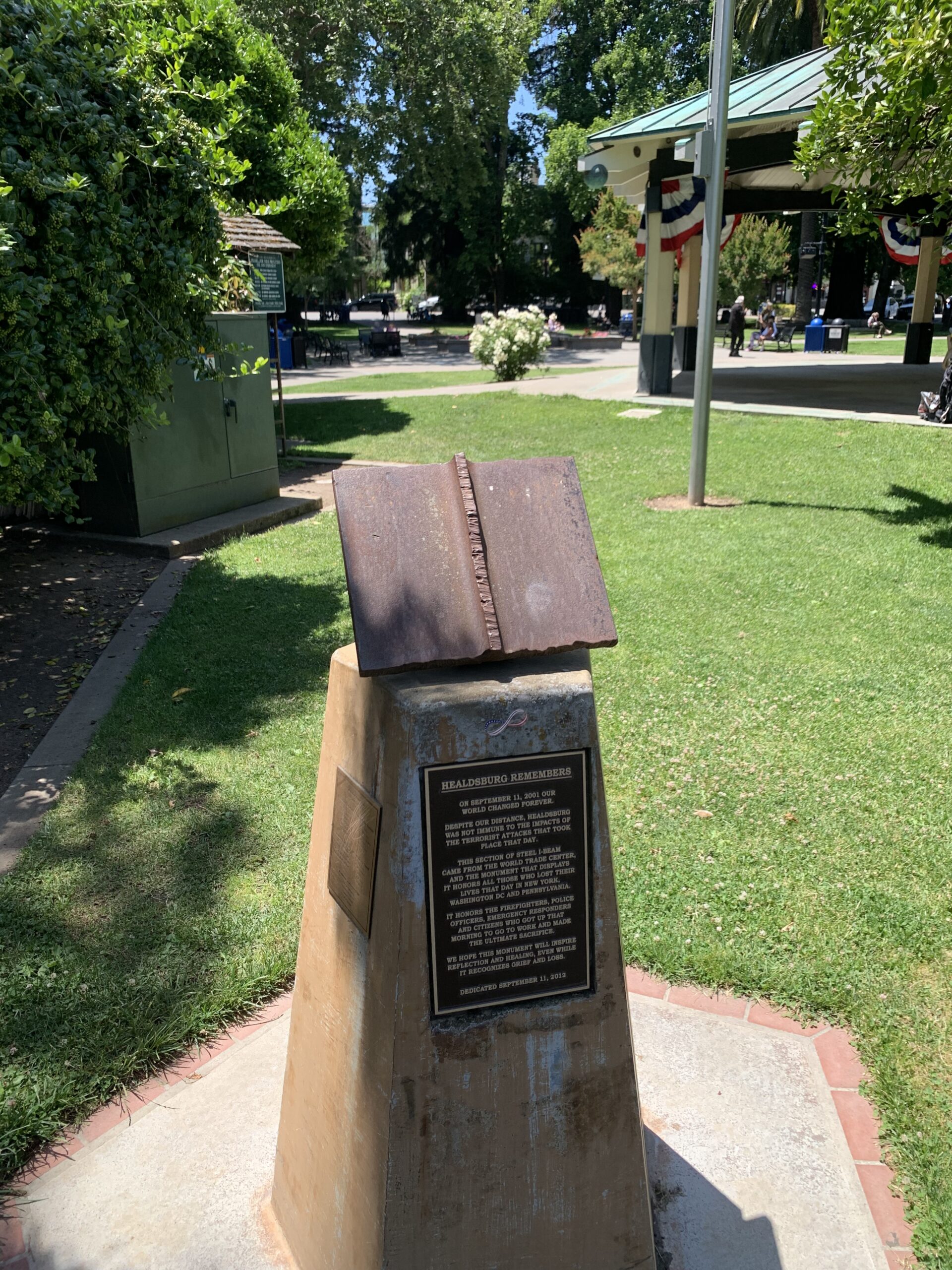 9-11 Memorial in Healdsburg